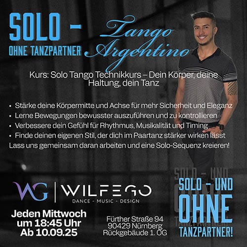 Tango Argentino solo-kurs Nürnberg