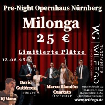 Milonga in Nürnberg in der Tanzschule WILFEGO