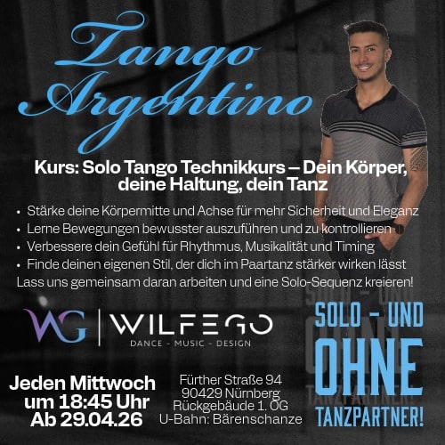 Tango Argentino solo-kurs Nürnberg