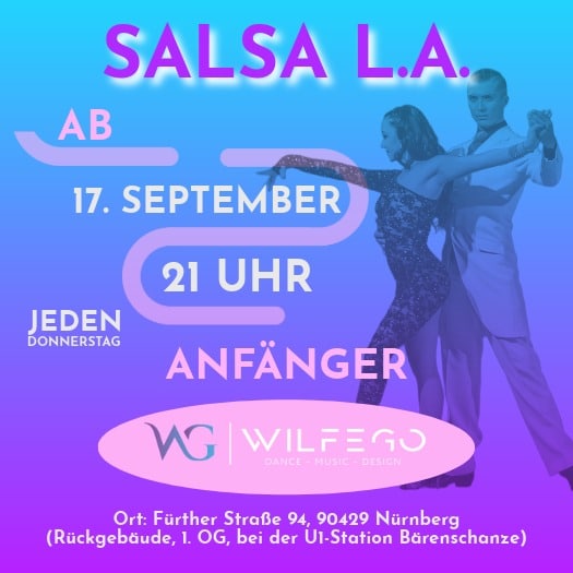 Salsa Anfänger Tanzkurs in Nürnberg in der Tanzschule WILFEGO