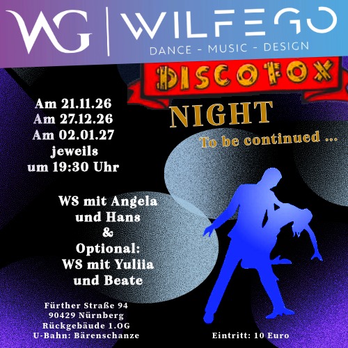 Disco-Fox in Nürnberg in der Tanzschule WILFEGO