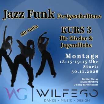 Jazz Funk oder Latein Kombi: Cha Cha Cha, Rumba, Samba