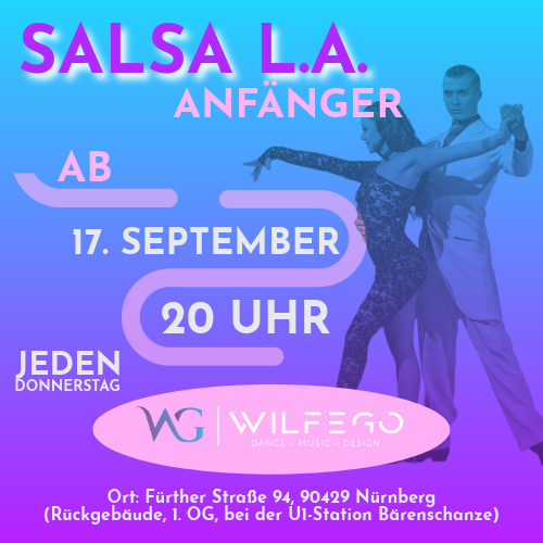 Salsa Anfänger in Nürnberg in der Tanzschule WILFEGO