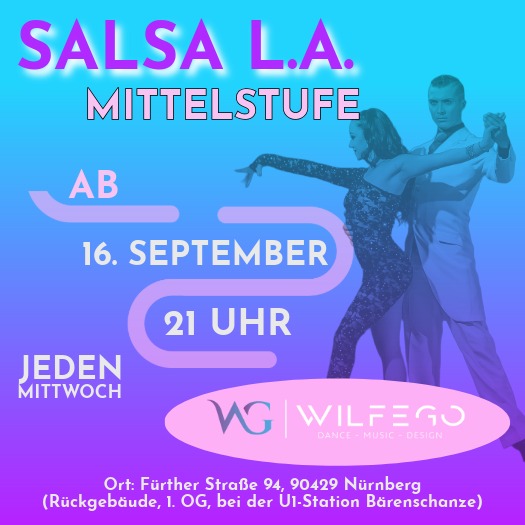Salsa Anfänger Tanzkurs in Nürnberg in der Tanzschule WILFEGO