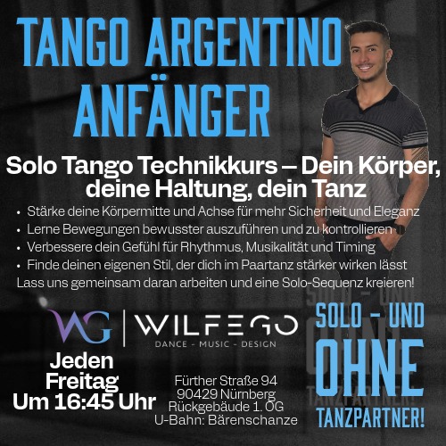 Tango Argentino Anfänger Technik in Nürnberg